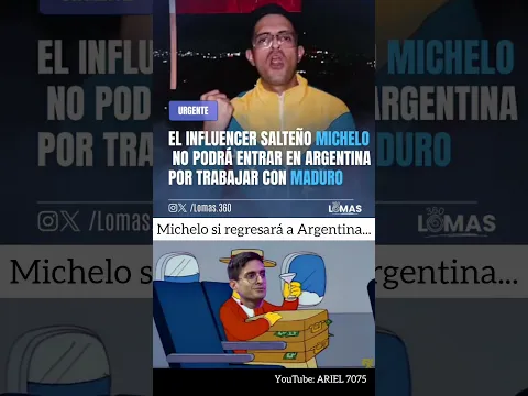 El verdadero motivo de porque no puede regresar jaja😅🇻🇪🇦🇷#venezuela #michelo #memes #maduro #usa