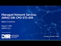 Managed Network Services MNS RFO No DIR-CPO-STS-609
