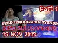Download Lagu Dero pengucapan syukur desa SULUBOMBONG, 15 November 2019,part 1