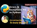 Top Python Expert Reveals BEST Techniques for Mastering Errors Exceptions