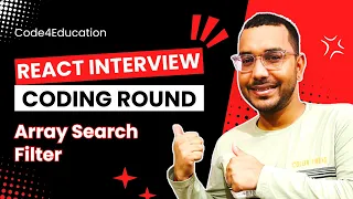 React Interview Questions Answers How to Implement Optimized Search Filter Interview Coding