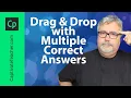 Adobe Captivate Classic Drag and Drop When More Than One Correct Answer is Needed