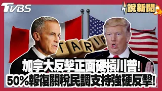 加拿大反擊「正面硬槓川普」！法語保護條款成談判核心「民調支持政府強硬反擊」！【#大白話說新聞】#加拿大 #美國 #川普 #卡尼