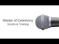 MC Training Master of Ceremony Scripts