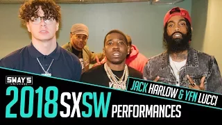 jack harlow and yfn lucci tear up the sway in the morning 2018 sxsw stage sways universe