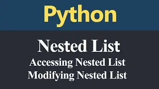 Nested List in Python Hindi
