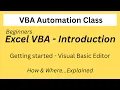Excel VBA Introduction Msgbox Inputbox