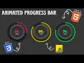 How to Make an Animated Circular Progress Bar Using HTML CSS JavaScript