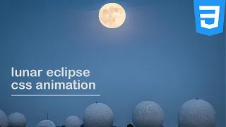 CSS lunar eclipse CSS Animation