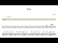 iwamizu-Edo | Drum Score, Drum Sheet Music, 드럼악보