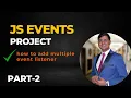 JavaScript Events Practice with Project validation of form live javascript course Free