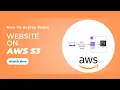Static website hosting using AWS S3 in Tamil - AWS mini project Tamil