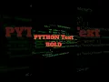 How To BOLD python Text
