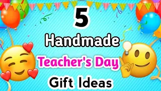 5 Easy And Beautiful Teacher's Day Gift • how to make teacher day card • teacher day greeting card 