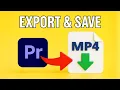 Export Save as MP4 in Premiere Pro in 2025