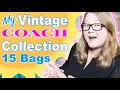 Revealing My Entire VINTAGE COACH Collection 15 Bags Coach Series Ep 3 Autumn Beckman