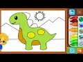 Coloring In For Toddlers - Fun Dinosaur