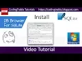 How to install SQLite DB Browser on Windows 7 and sample php script to get data byAO