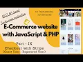 REST style E-Commerce Website with JavaScript PHP no frameworks or libraries part IX