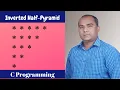 Inverted Half Pyramid using in C Programming Pattern 1