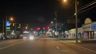 The Real Streets Of Chattanooga Tennessee At Night