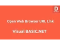 How to Open Web Browser URL Link using VB Net