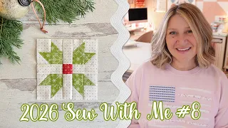 2026 Sew With Me Block Quilt Block and Cross Stitch