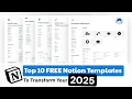 Best FREE Productivity Notion Templates to Transform Your 2026