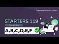 Starters 119 Rated till 6-Stars