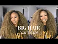 Quick crochet install Freetress soulful curl BLONDE CROCHET BRAIDS