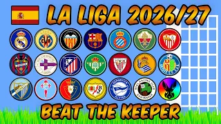 Beat The Keeper - La Liga 2026/27 - Algodoo Marble Race