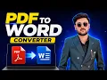 PDF to Word Converter How To Convert PDF to Word in Laptop