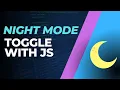 Add Night Mode to Website With Dark Mode js Dark Light Toggle Dark Light Web Design
