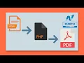 How To Convert HTML in PDF Using PHP DomPdf dompdf tutorial in php