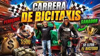 GANA LA CARRERA DE BICITAXIS | El ganador se lleva el carro del otro | 😱