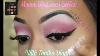 mauve obsessions huda beauty palette collab with tonika diann