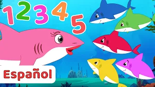 Cinco tiburoncitos salieron un día | Canciones Infantiles | Fun For Kids TV Español