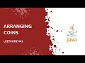 Leetcode 441 Arranging Coins