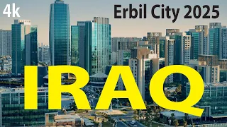 مدينة أربيل العراق 4K بواسطة الطائرة بدون طيار 2025 كردستان 2025 