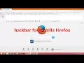 How To Add modified hack bar to Mozilla Firefox
