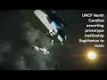 space engineers space battleship North Carolina escorts new ship to mars