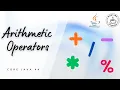 Java Arithmetic Operators Explained with Examples Core Java Ep