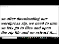 how to use wordpress offline via usb webserver