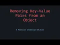 Remove Keys from Object