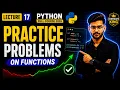 Lecture 17 Python Functions Practice Problems Temperature Palindrome Python 2026