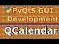 PyQt5 GUI Creating Nice Calendar QCalendar