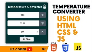 Create a Temperature Converter by using and