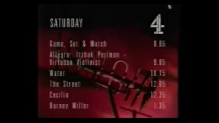 channel 4 continuity u0026 adverts 11th november 1988