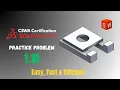 SOLIDWORKS Practice Problem 1 18 CSWA Preparation 3D Modeling