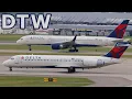 Detroit Wayne Metro Airport 4K Plane Spotting Close Ups - DTW KDTW